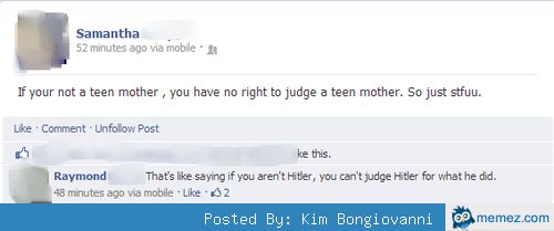 No right to judge