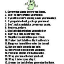 20 funny condom slogans
