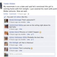 Roommate prank