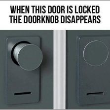 Cool door knob lock invention