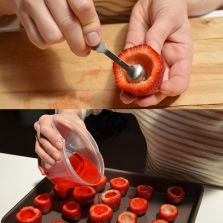Strawberry margarita jello shots