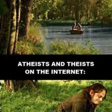 Atheists and theists